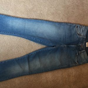 Mother jeans with leopard